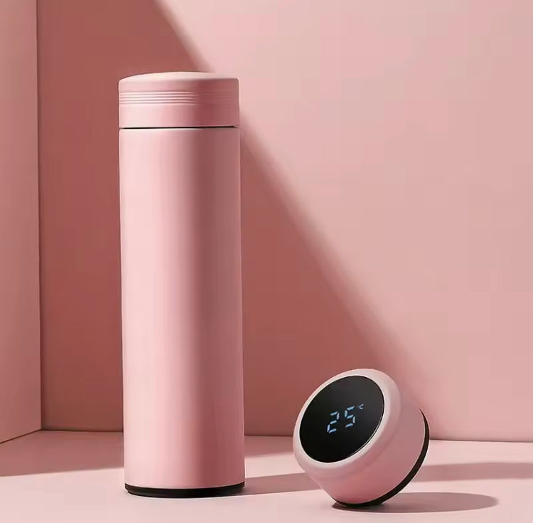 500ML LED Temperature Display Bottle, Stainless Steel Intellective Thermos with Double Bottom, Smart Vacuum Insulated Water Bottle 500ML LED Temperature Display Bottle, Stainless Steel Intellective Thermos with Double Bottom, Smart Vacuum Insulated Water Bottle